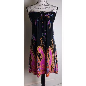 Blue Water Beach Strapless Beach Dress Women's Size Large